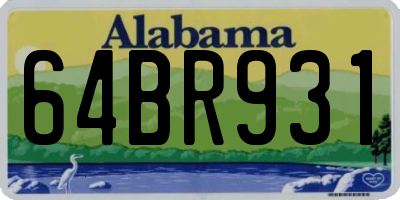 AL license plate 64BR931