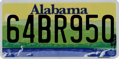 AL license plate 64BR950