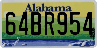 AL license plate 64BR954