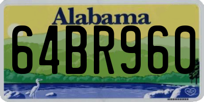 AL license plate 64BR960