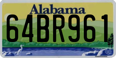 AL license plate 64BR961