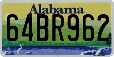 AL license plate 64BR962