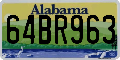 AL license plate 64BR963