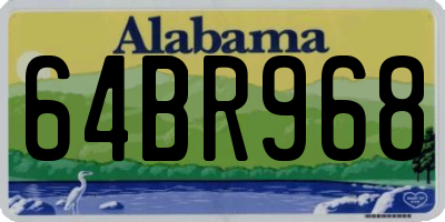 AL license plate 64BR968