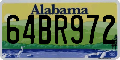 AL license plate 64BR972