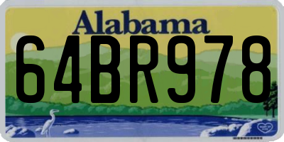 AL license plate 64BR978