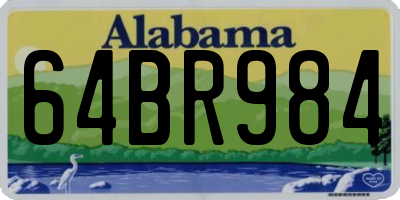 AL license plate 64BR984