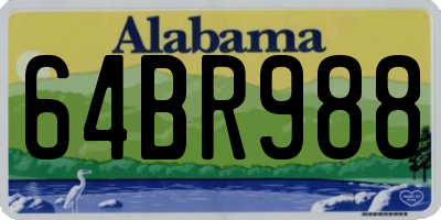 AL license plate 64BR988