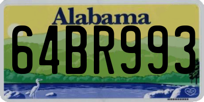 AL license plate 64BR993