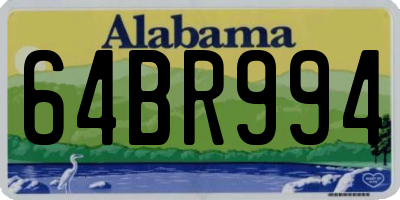 AL license plate 64BR994