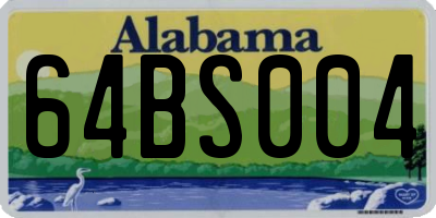 AL license plate 64BS004