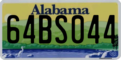 AL license plate 64BS044