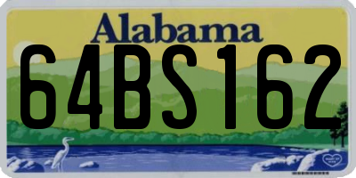 AL license plate 64BS162