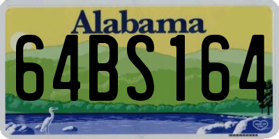 AL license plate 64BS164