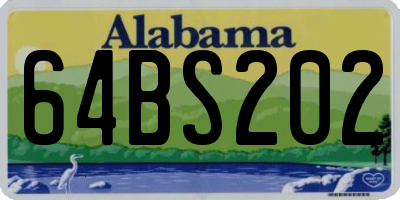 AL license plate 64BS202