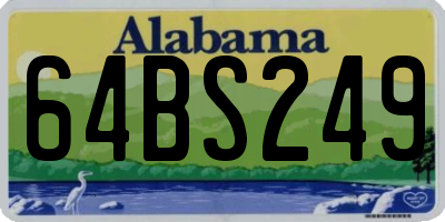 AL license plate 64BS249