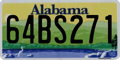 AL license plate 64BS271