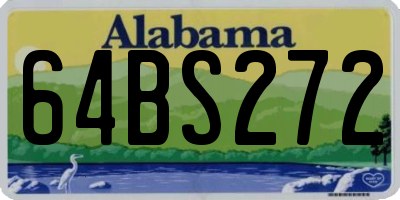 AL license plate 64BS272