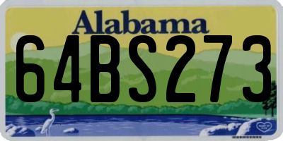 AL license plate 64BS273