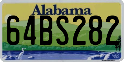 AL license plate 64BS282