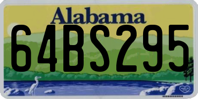 AL license plate 64BS295