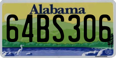 AL license plate 64BS306