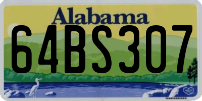 AL license plate 64BS307