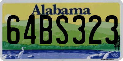AL license plate 64BS323