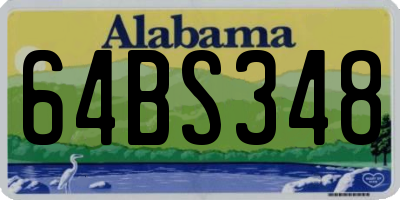 AL license plate 64BS348