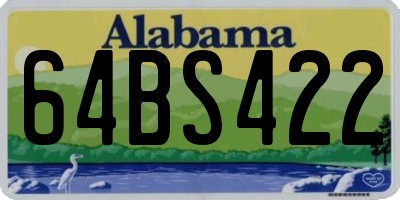 AL license plate 64BS422