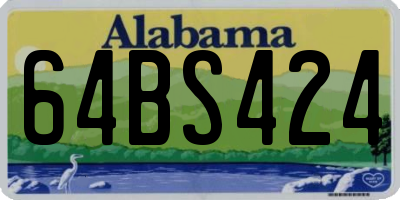 AL license plate 64BS424
