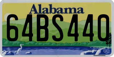 AL license plate 64BS440