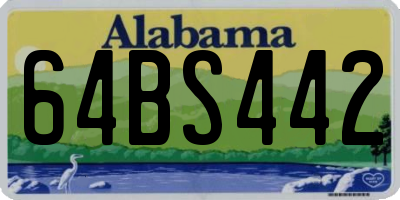 AL license plate 64BS442
