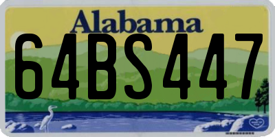 AL license plate 64BS447