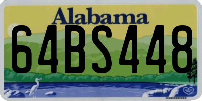 AL license plate 64BS448