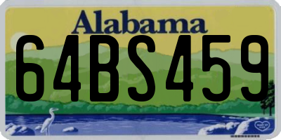 AL license plate 64BS459