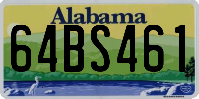 AL license plate 64BS461