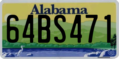 AL license plate 64BS471