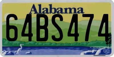 AL license plate 64BS474