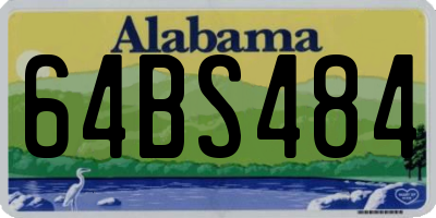 AL license plate 64BS484