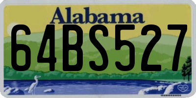 AL license plate 64BS527