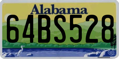 AL license plate 64BS528