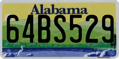 AL license plate 64BS529