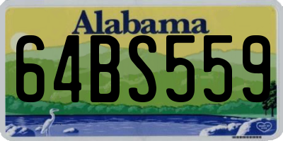AL license plate 64BS559