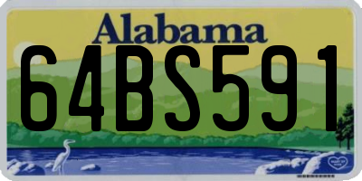 AL license plate 64BS591