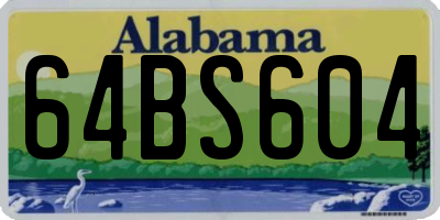 AL license plate 64BS604