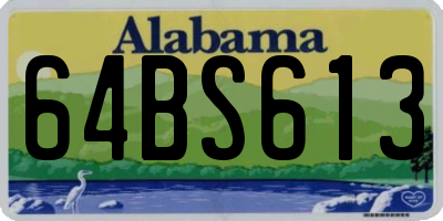 AL license plate 64BS613