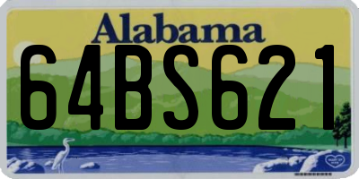 AL license plate 64BS621