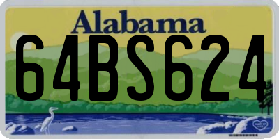AL license plate 64BS624