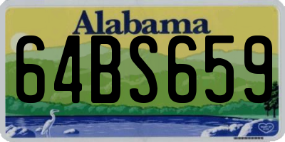 AL license plate 64BS659